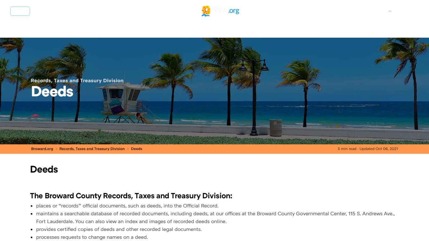 Records Deeds - Broward County